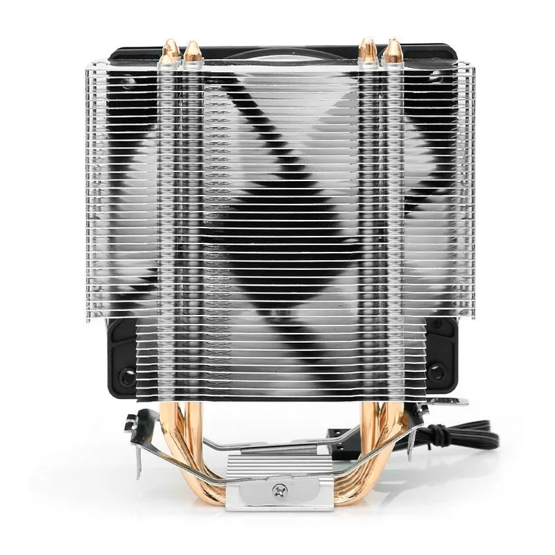 PC CPU Cooler with RGB Lights Computer CPU Fan 4 Heat-Pipe CPU Cooler