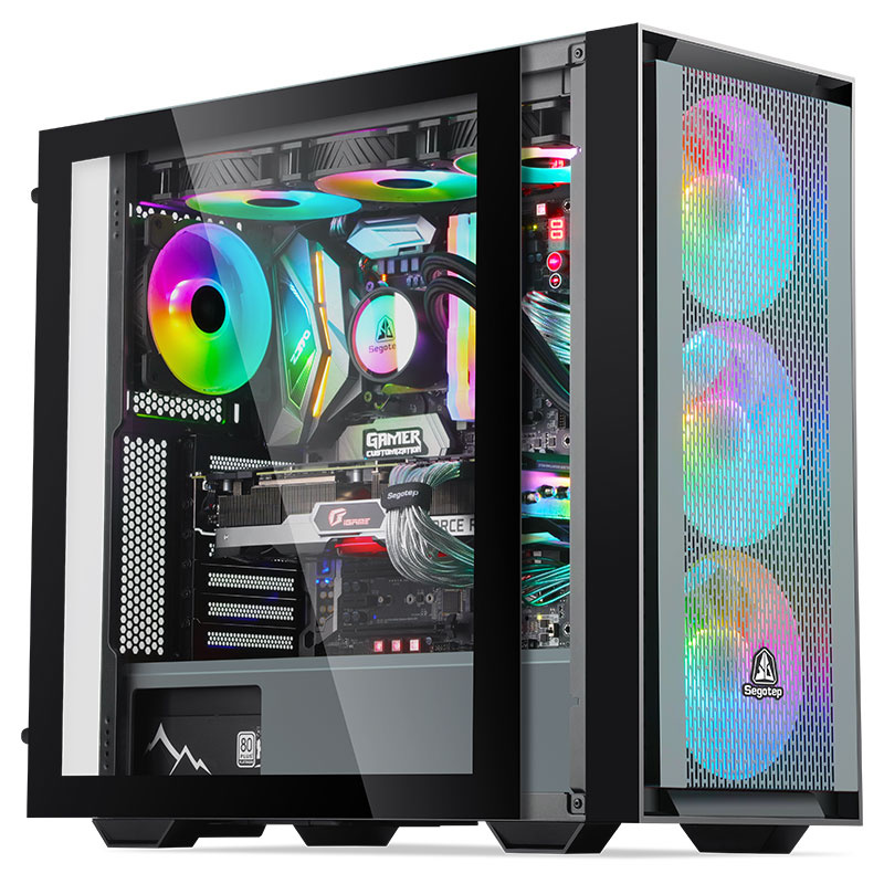 Qatar-Iraq, Oman-USB 3.0-Eatx- Desktop Meshes-Top 360 Water Cooler -Gaming Computer PC Case