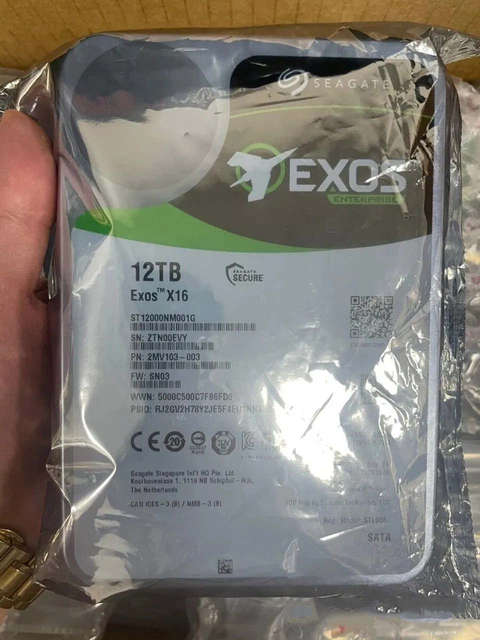 Seagate 12tb HDD Exos X14 SATA3 6GB/S Enterprise 12tb Hard Drive