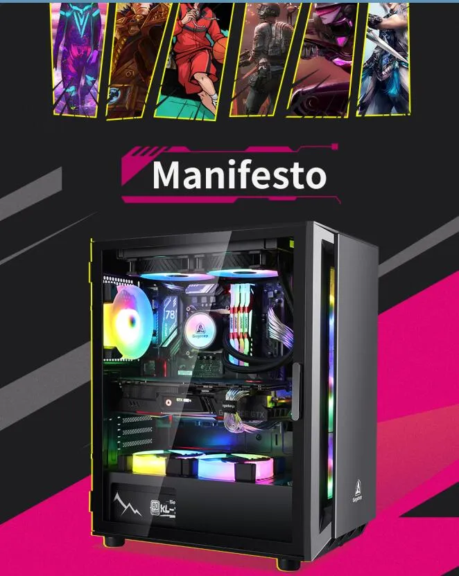 Segotep ATX PC Case Gaming Case ATX Computer Case