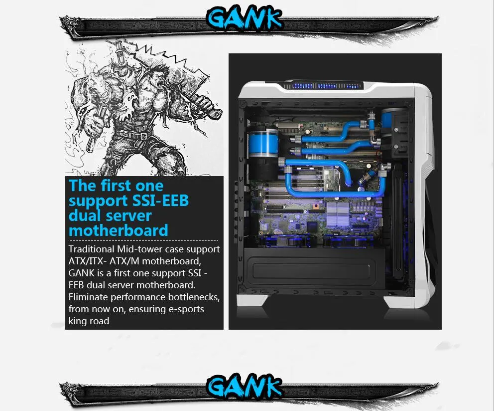 Segotep Design ATX High-Airflow Compact Light Tint MID Tower Computer Case