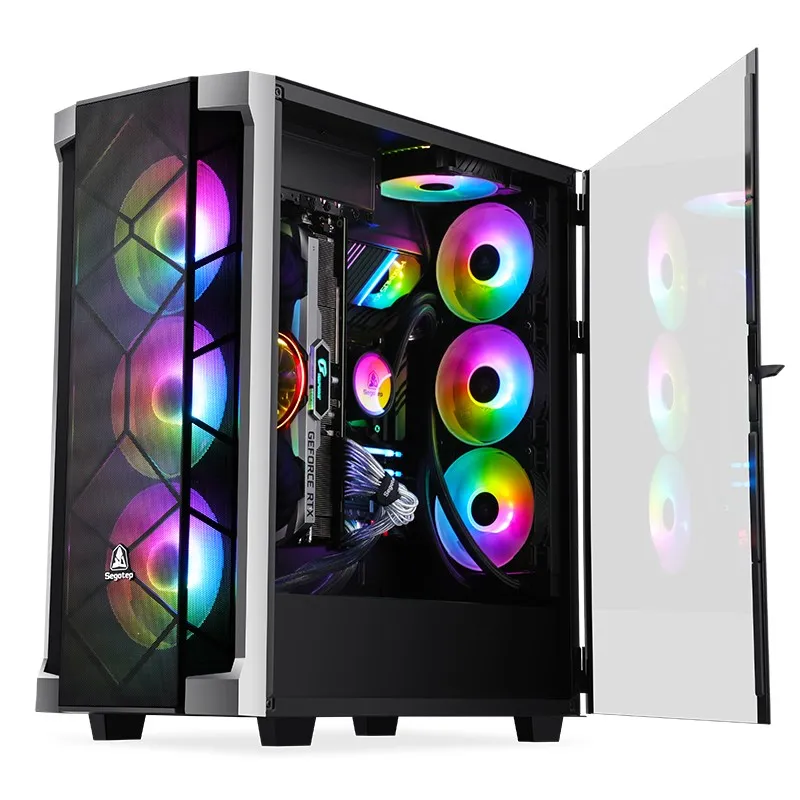 Segotep -Export to Japan-Australia-Madrid-Standard Type-C Interface- Match Standard USB3.0*2-Glass Side-Eatx Computer Case