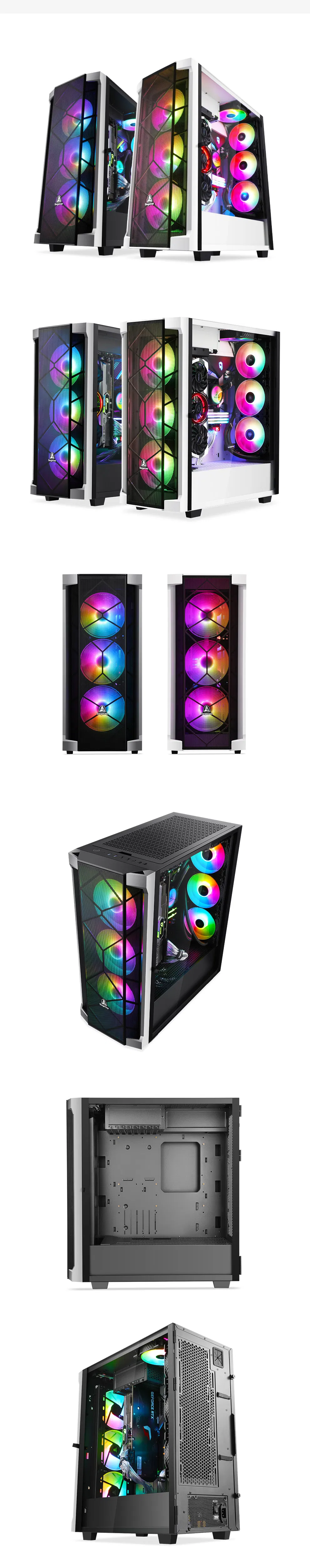 Segotep-Export to Japan-Australia-Madrid-Standard Type-C Interface- Match Standard USB3.0*2-Glass Side-Eatx Computer Case