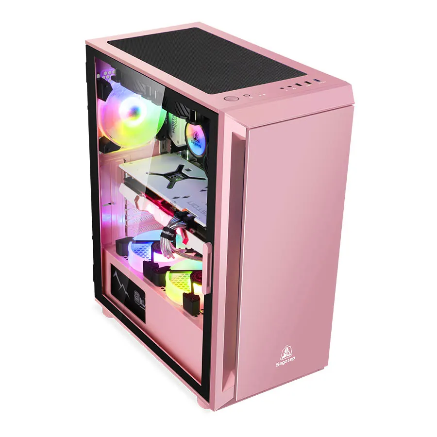 Segotep -Factory -OEM-ATX -Temper Glass Side-Easy to Assemble Front Panel-Gaming PC Computer Cases