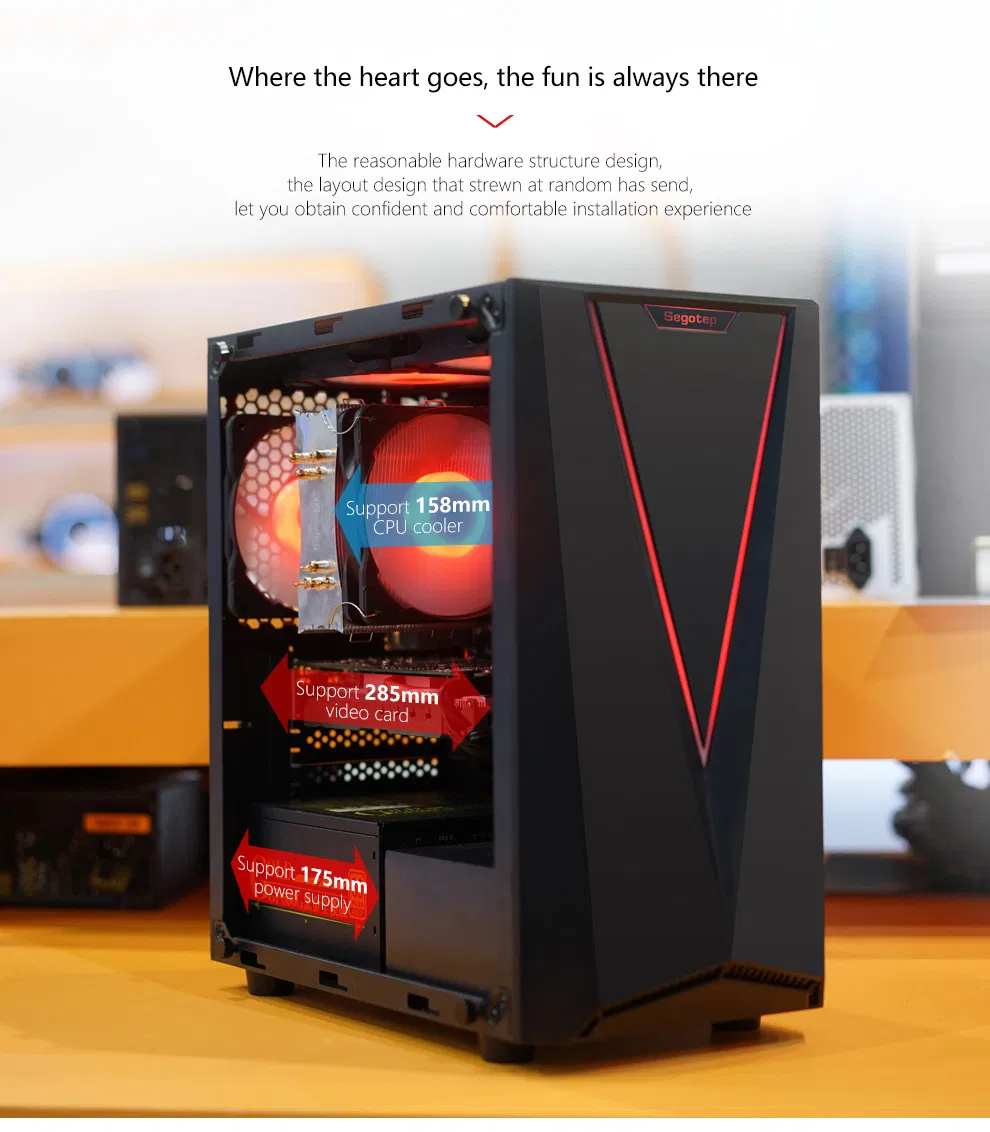 Segotep Prime V Computer Case ATX PC Computer Case