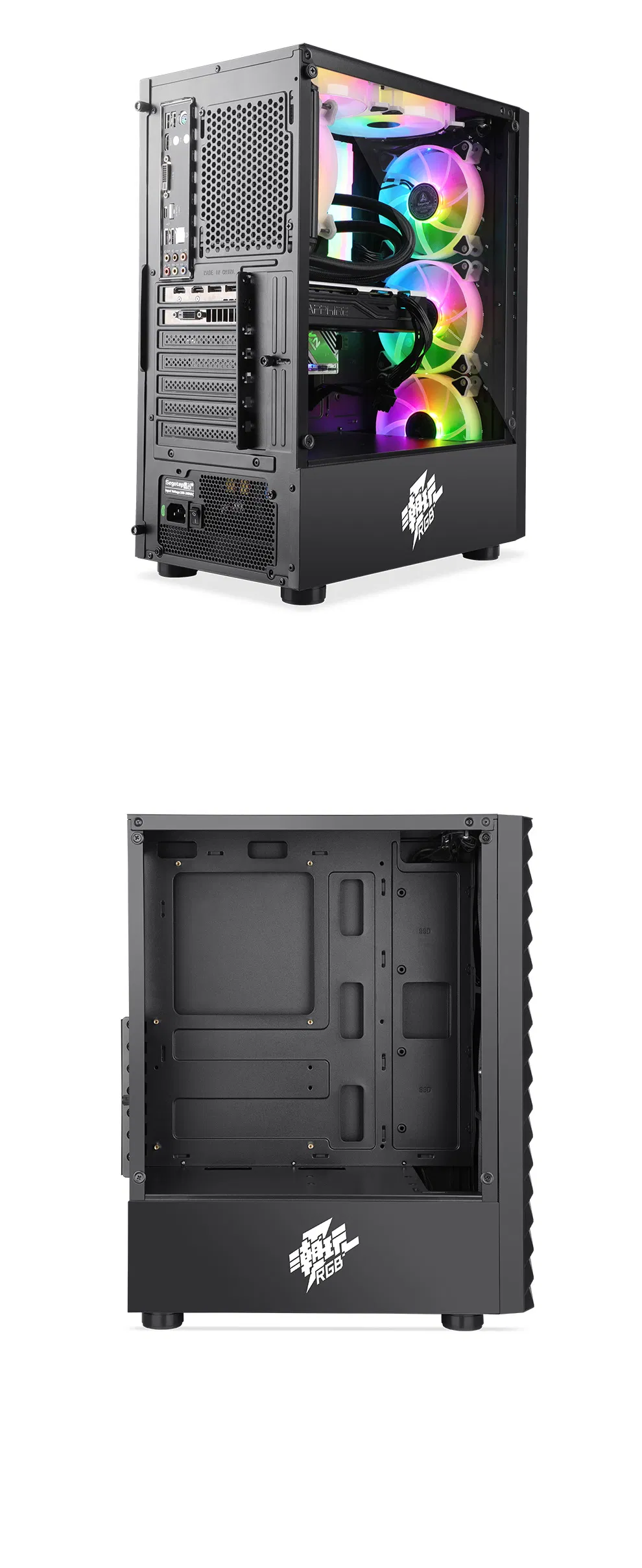 Segotep Semi Exposed Front Design RGB Fan Acrylic Side Penetration Computer Case