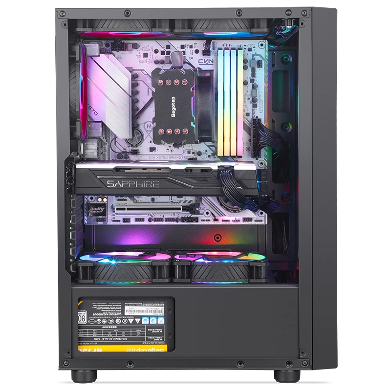 Segotep Synrad3 OEM ODM ATX Black Business Style Gaming Desktop PC Computer Casing/Cases Factory Shipment