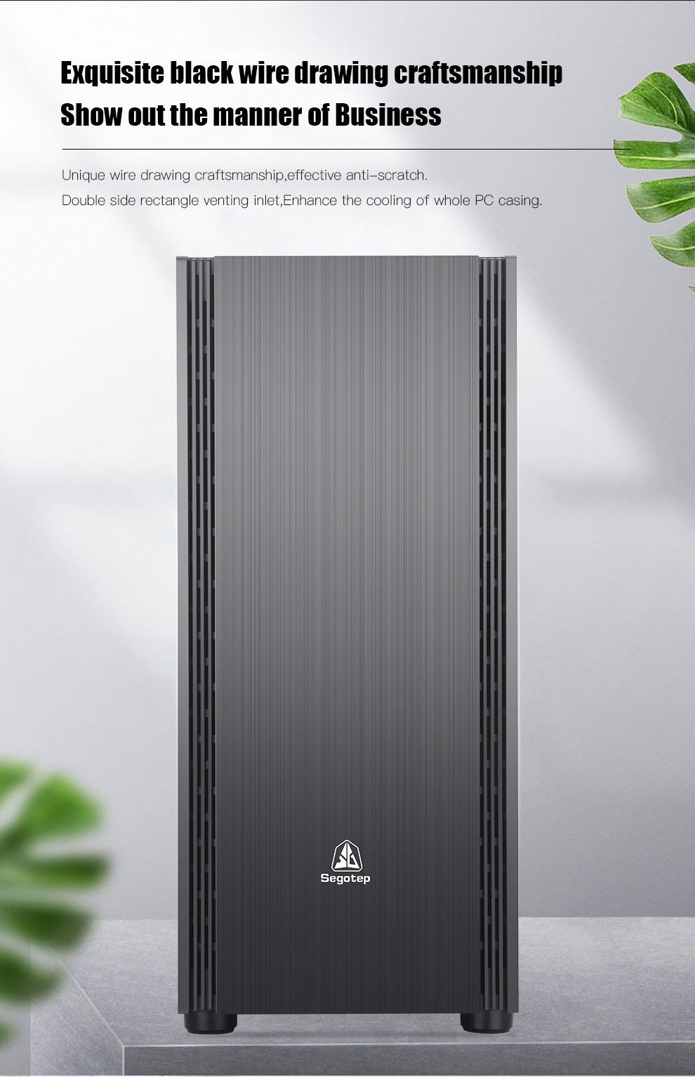 Segotep Synrad3 OEM ODM ATX/Matx/Itx Black Business Style Gaming Desktop PC Computer Casing/Case Manufacturer