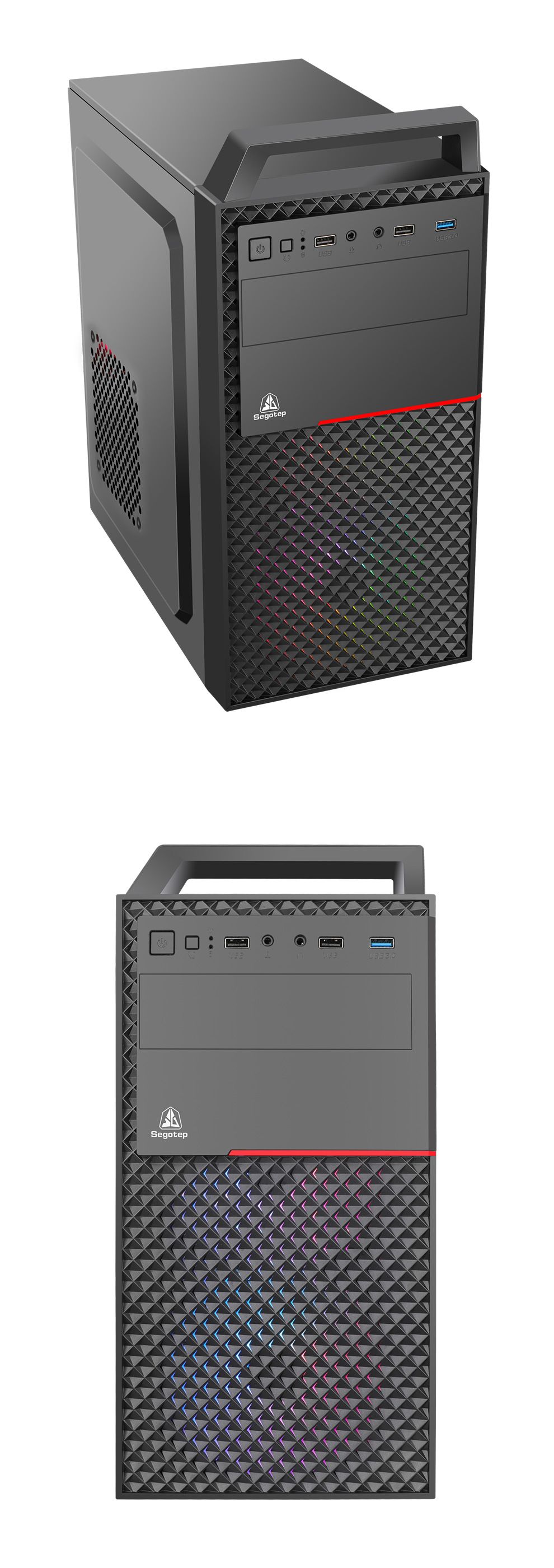 Segotep-Wholesale-Germany- Iran-Madrid Agent-Rear 12cm Fan-Optical Drive Bits 5.25inch-USB3.0-Matx PC Computer Casing-Case