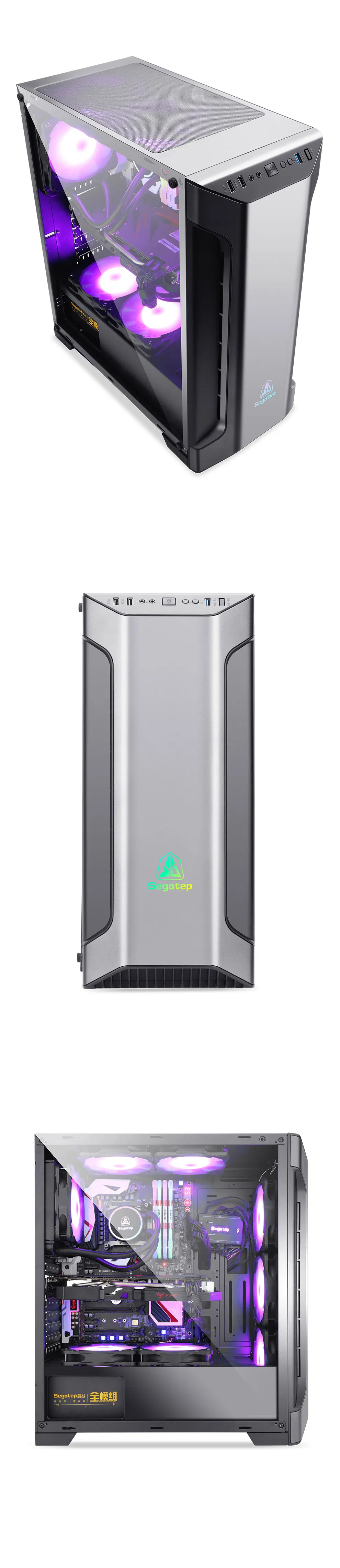 Segotep Zack Tempered Glass Window, a-RGB, Computer PC Gaming Case