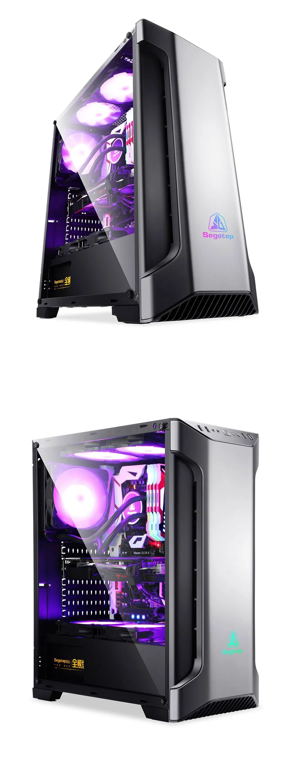 Segotep Zack Tempered Glass Window, a-RGB, Computer PC Gaming Case