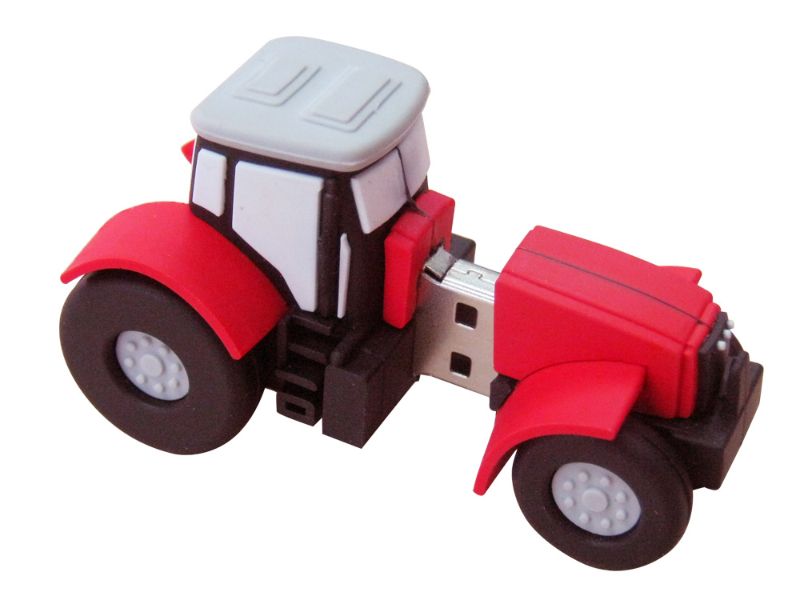 Soft PVC Custom Tyre Shape USB with Logo Branded on Mould