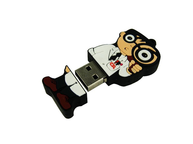 Soft PVC Custom Tyre Shape USB with Logo Branded on Mould