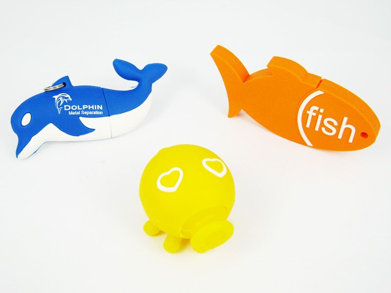Soft PVC Custom Tyre Shape USB with Logo Branded on Mould