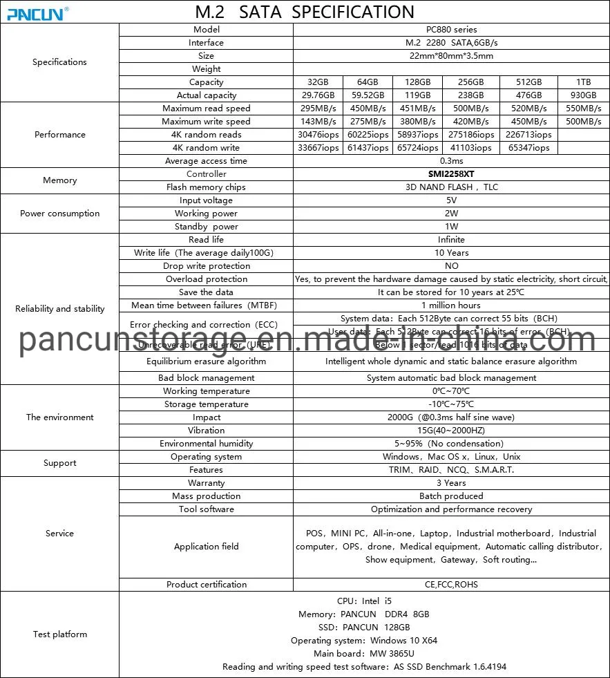 SSD M2 Ngff 120GB 240GB 512GB 1tb M. 2 SATA for Laptop and Desktop