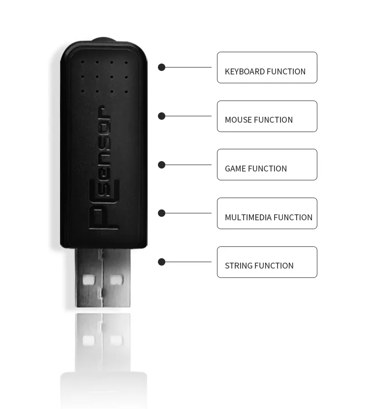USB Switch Cable Programmable Custom Keystroke DIY One USB Keypress Simulator Solution